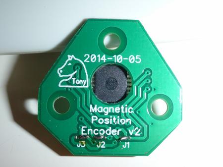 Custom, tiny PCB for the AMS hall sensor.