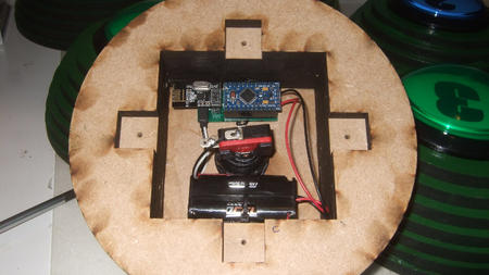 Electronics installed in button