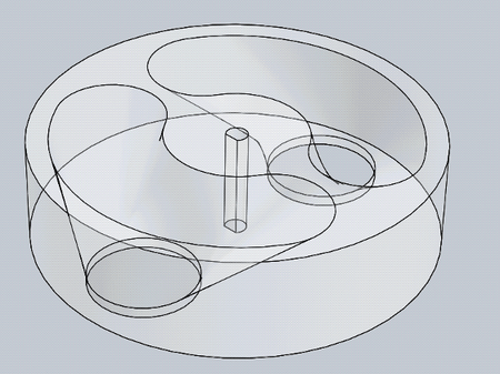 1-to-3 sorter v2: Initial design render